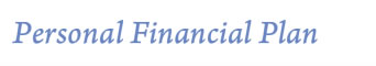 Personal Financial Plan